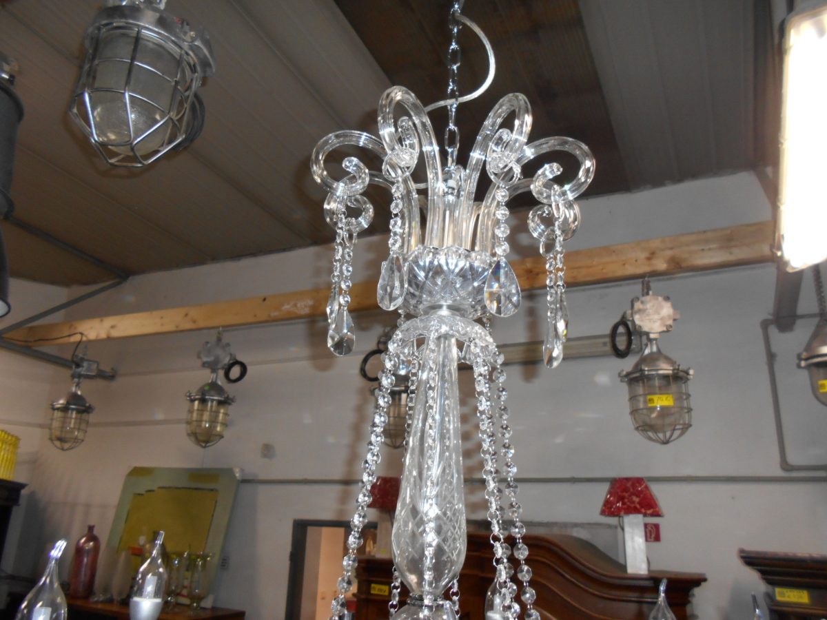 Kryštálový luster z priezračného skla – Obrázok 3