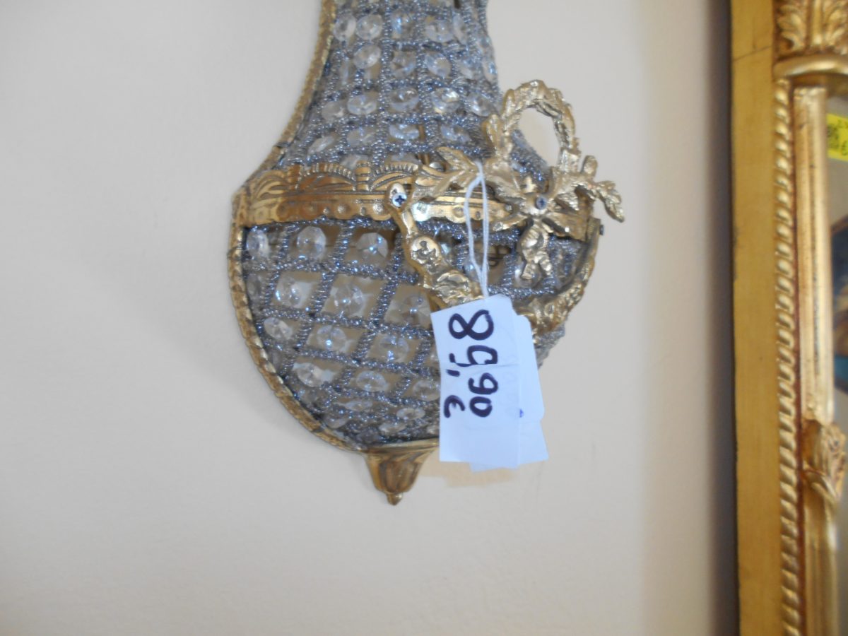 Nástenná lampa s kryštálmi – Obrázok 2