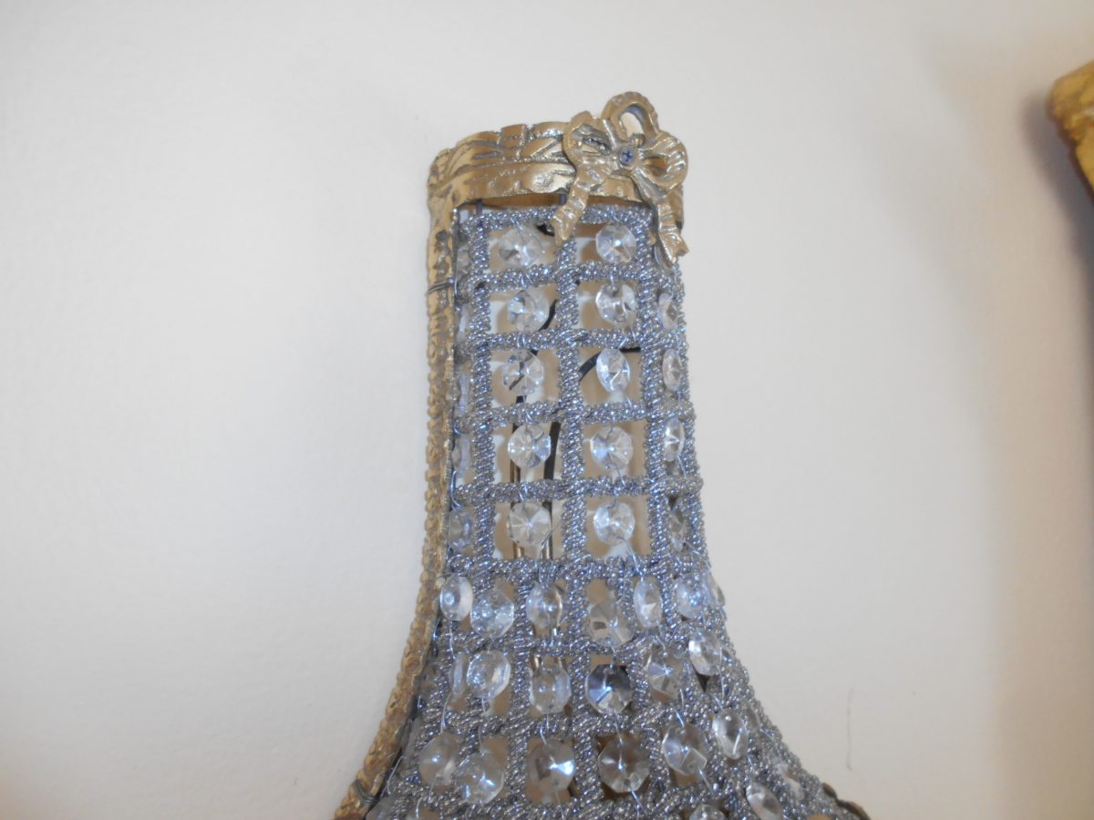 Nástenná lampa s kryštálmi – Obrázok 3