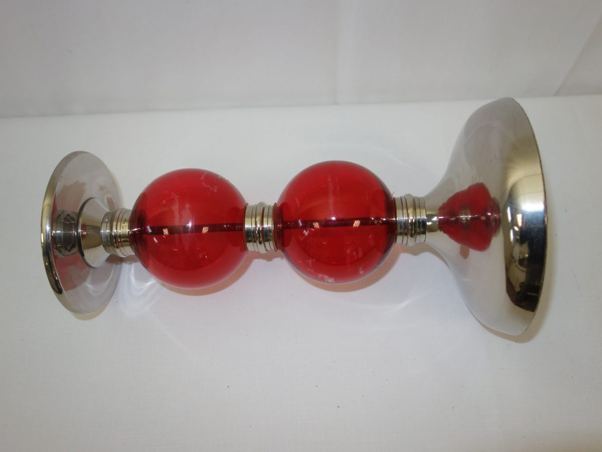 Svietnik červené sklo – Obrázok 4