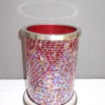 Dekoračná váza z lepeného skla