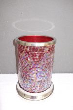 Dekoračná váza z lepeného skla