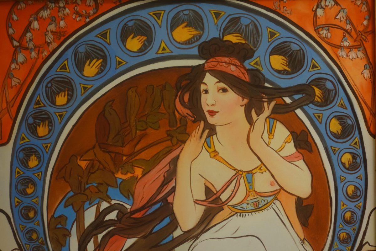 Obraz -odhalená žena- replika"Alfons Mucha" – Obrázok 7