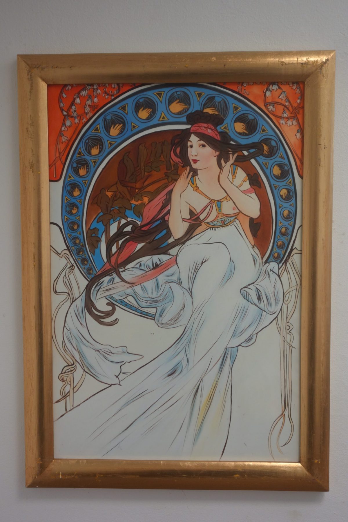 Obraz -odhalená žena- replika"Alfons Mucha" – Obrázok 6