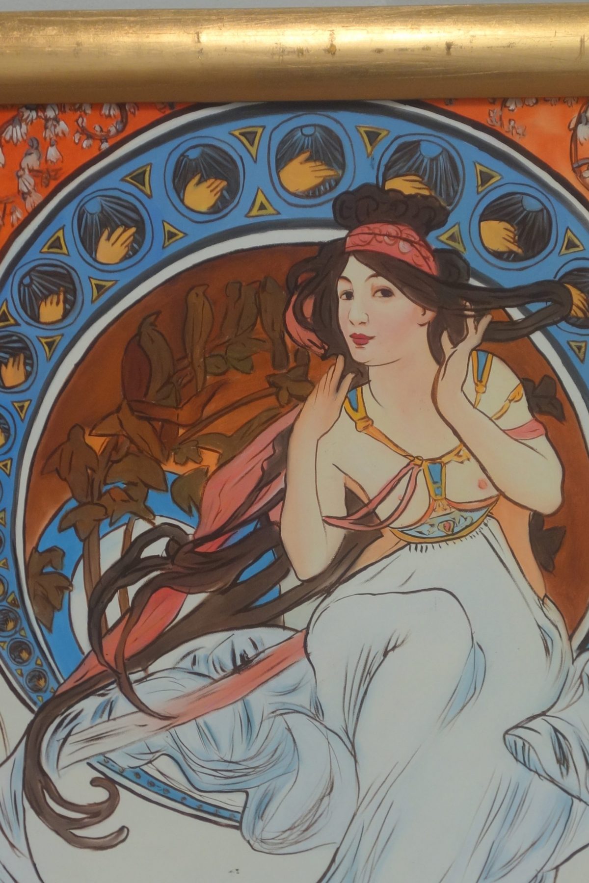 Obraz -odhalená žena- replika"Alfons Mucha" – Obrázok 4