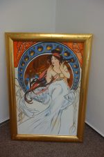 Obraz -odhalená žena- replika"Alfons Mucha" – Obrázok 2