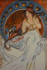 Obraz -odhalená žena- replika"Alfons Mucha" – Obrázok 3