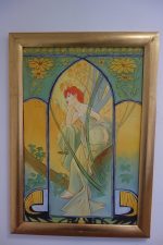 Obraz-zamyslená žena- replika"Alfons Mucha" – Obrázok 9