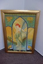 Obraz-zamyslená žena- replika"Alfons Mucha" – Obrázok 3