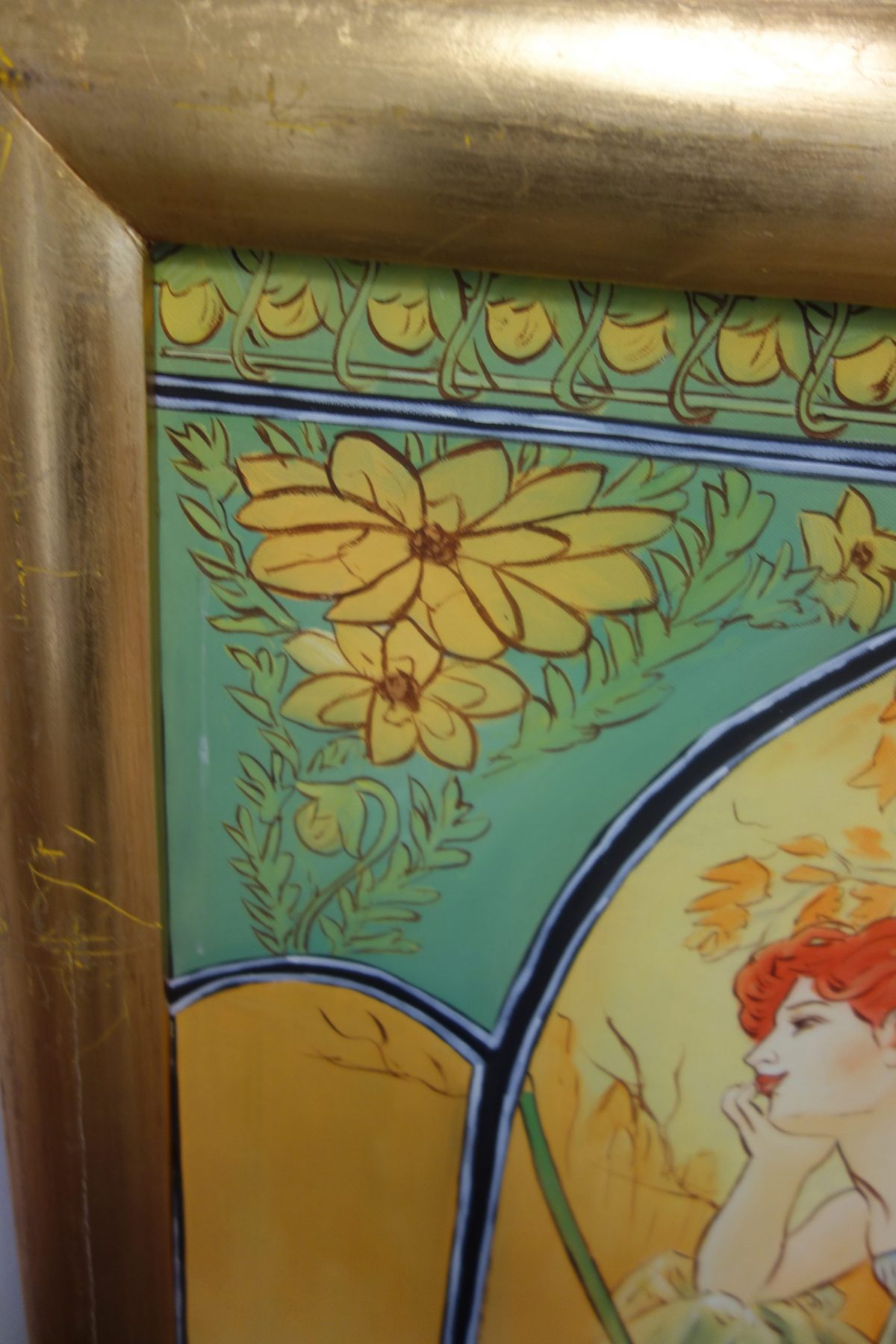 Obraz-zamyslená žena- replika"Alfons Mucha" – Obrázok 4