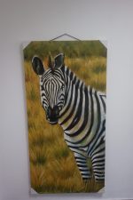 Obraz maľovaný na plátne "ZEBRA" – Obrázok 2