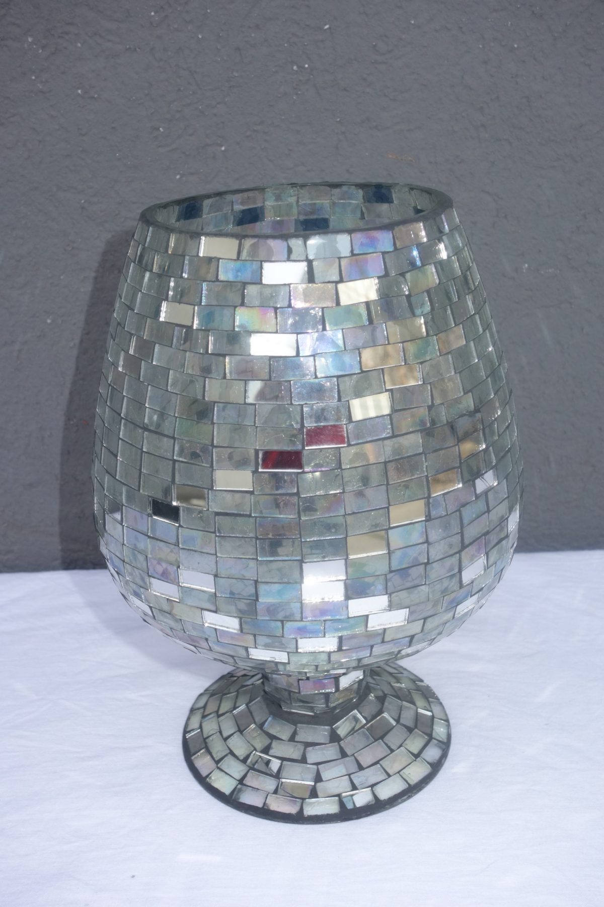 Pohár  z  lepeného  skla  24 cm  "SILVER" – Obrázok 5