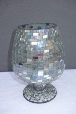 Pohár  z  lepeného  skla  24 cm  "SILVER" – Obrázok 5