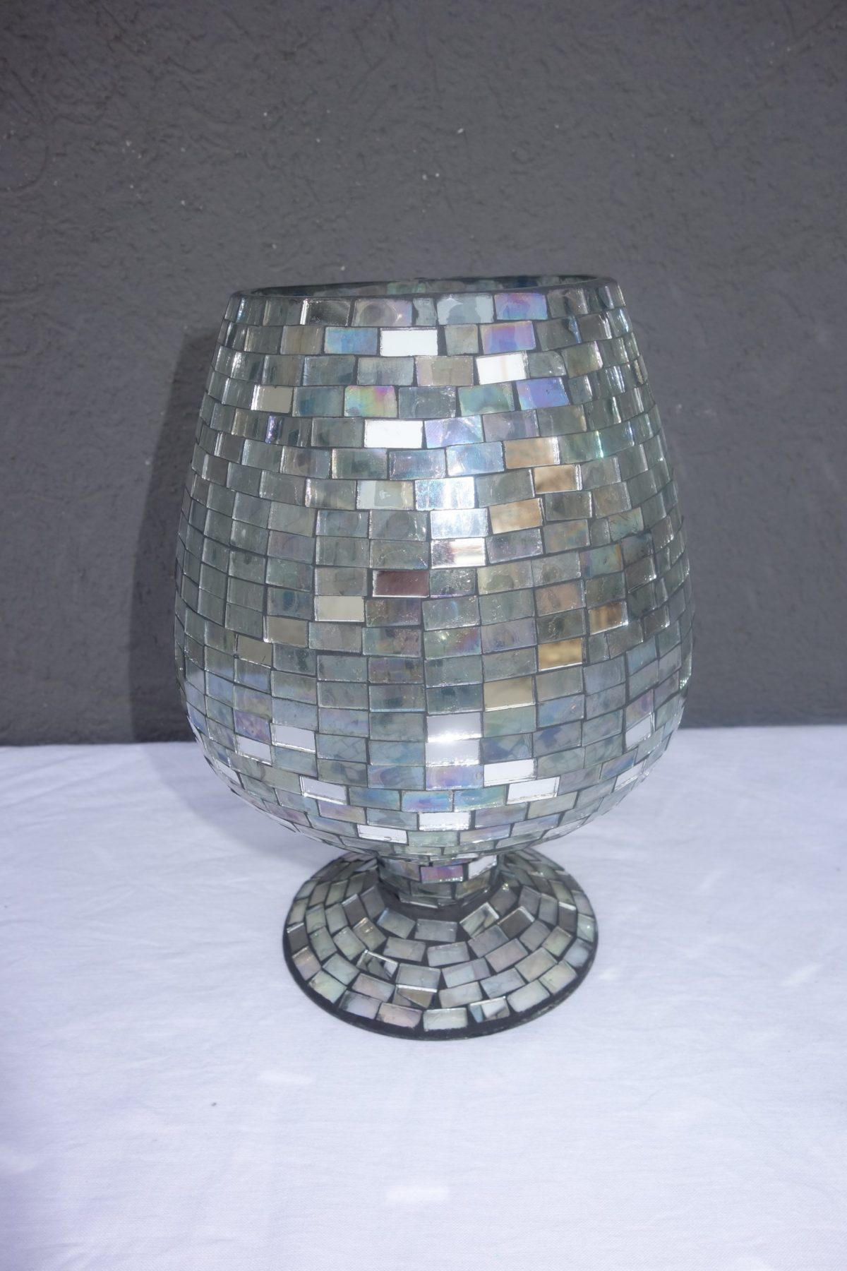 Pohár  z  lepeného  skla  24 cm  "SILVER" – Obrázok 3