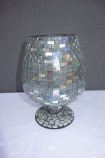 Pohár  z  lepeného  skla  24 cm  "SILVER" – Obrázok 3