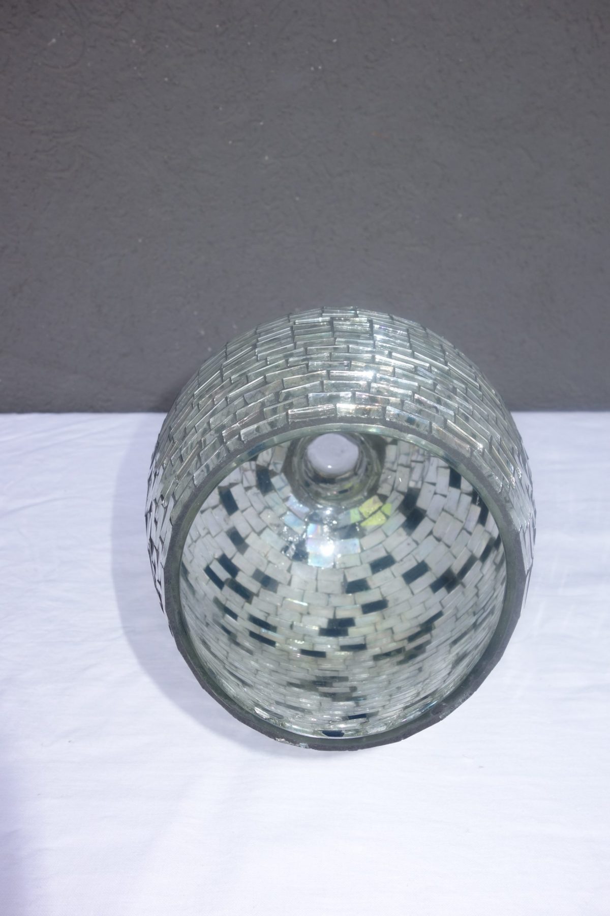 Pohár  z  lepeného  skla  24 cm  "SILVER" – Obrázok 2