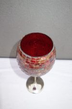 Pohár z  lepeného  červeného  skla  31 cm – Obrázok 6