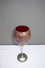 Pohár z  lepeného  červeného  skla  31 cm – Obrázok 5