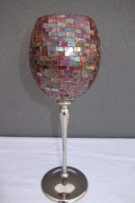 Pohár z  lepeného  červeného  skla  31 cm