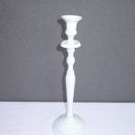 Svietnik biely  na jednu sviečku
