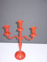 Svietnik oranžový 3 ramenný 37 cm – Obrázok 6