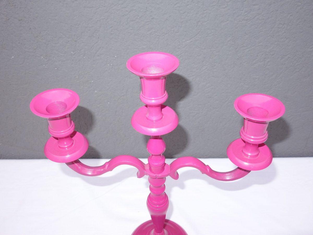 Svietnik purpurový  3 ramenný 37 cm – Obrázok 9