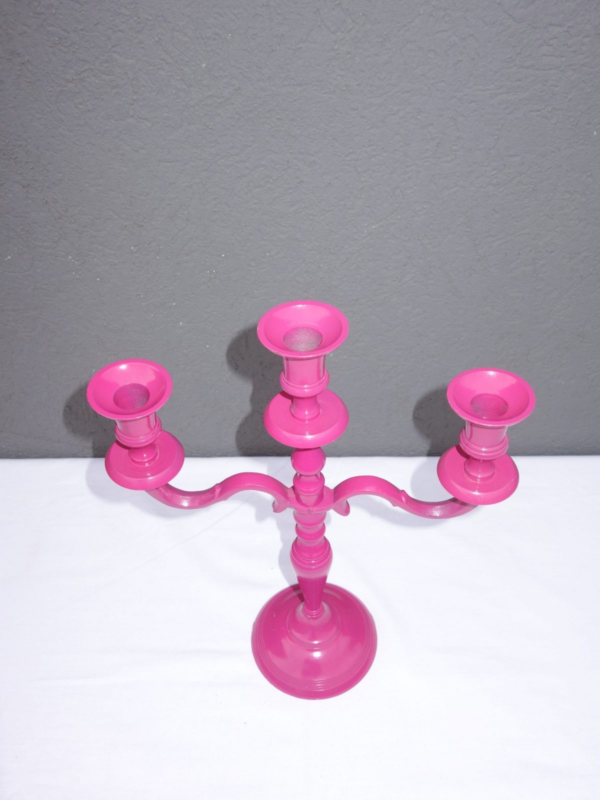 Svietnik purpurový  3 ramenný 37 cm – Obrázok 8