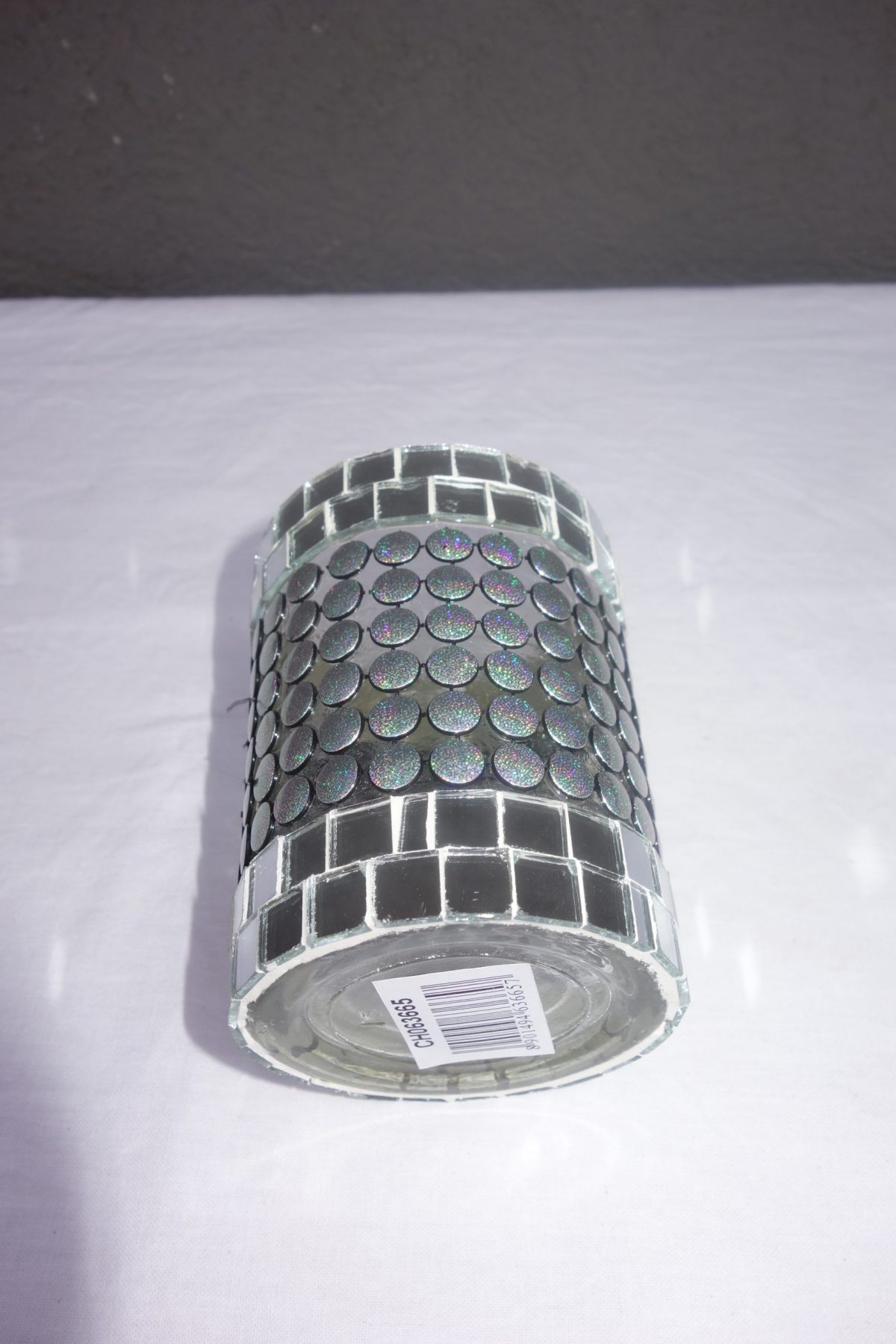 Svietnik zo strieborného  lepeného  skla – Obrázok 5