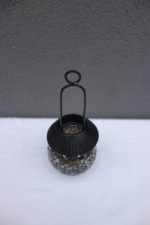 Svietnik čierny -farebné lepené sklo – Obrázok 3