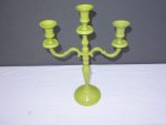 Svietnik zelený "OLIVA" 3 ramenný 37 cm