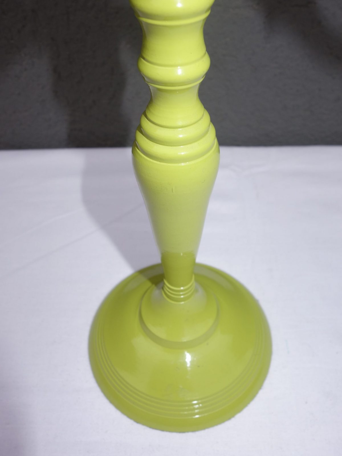 Svietnik zelený "OLIVA" 3 ramenný 37 cm – Obrázok 3