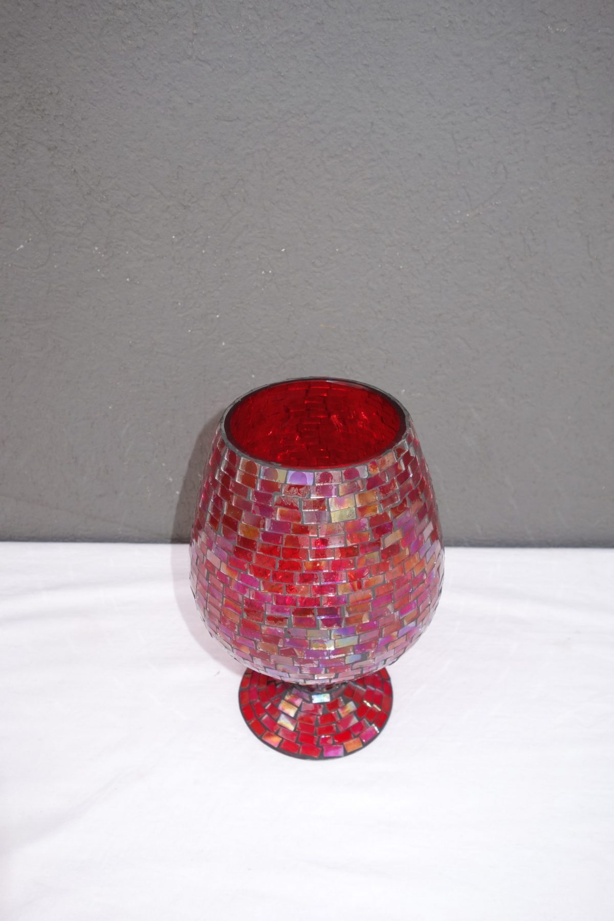 Čaša z červeného lepeného skla – Obrázok 6