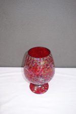 Čaša z červeného lepeného skla – Obrázok 6