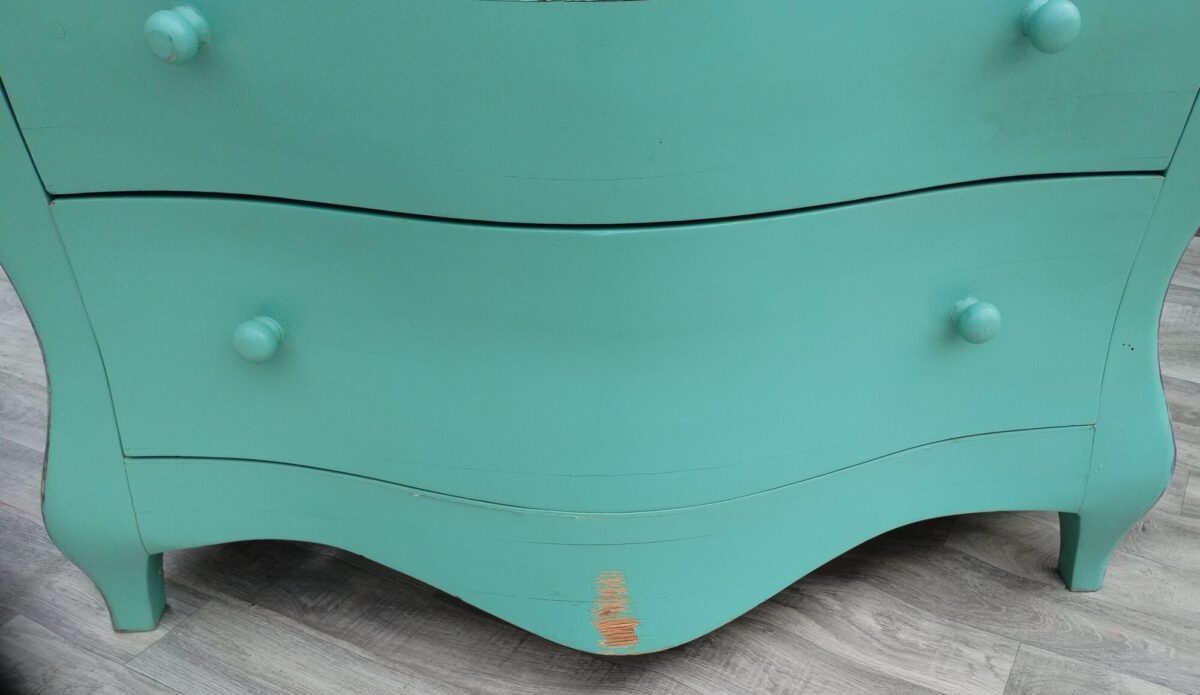 Komoda "BAROKO" hráškovo zelená – Obrázok 10