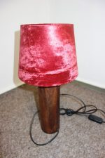 Nočná  lampa  červená  41 cm
