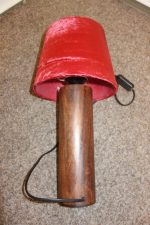 Nočná  lampa  červená  41 cm – Obrázok 2