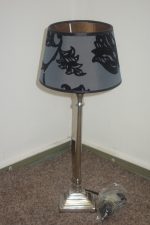 Nočná  lampa  sivo - čierna   - 52 cm – Obrázok 2