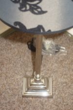 Nočná  lampa  sivo - čierna   - 52 cm – Obrázok 3