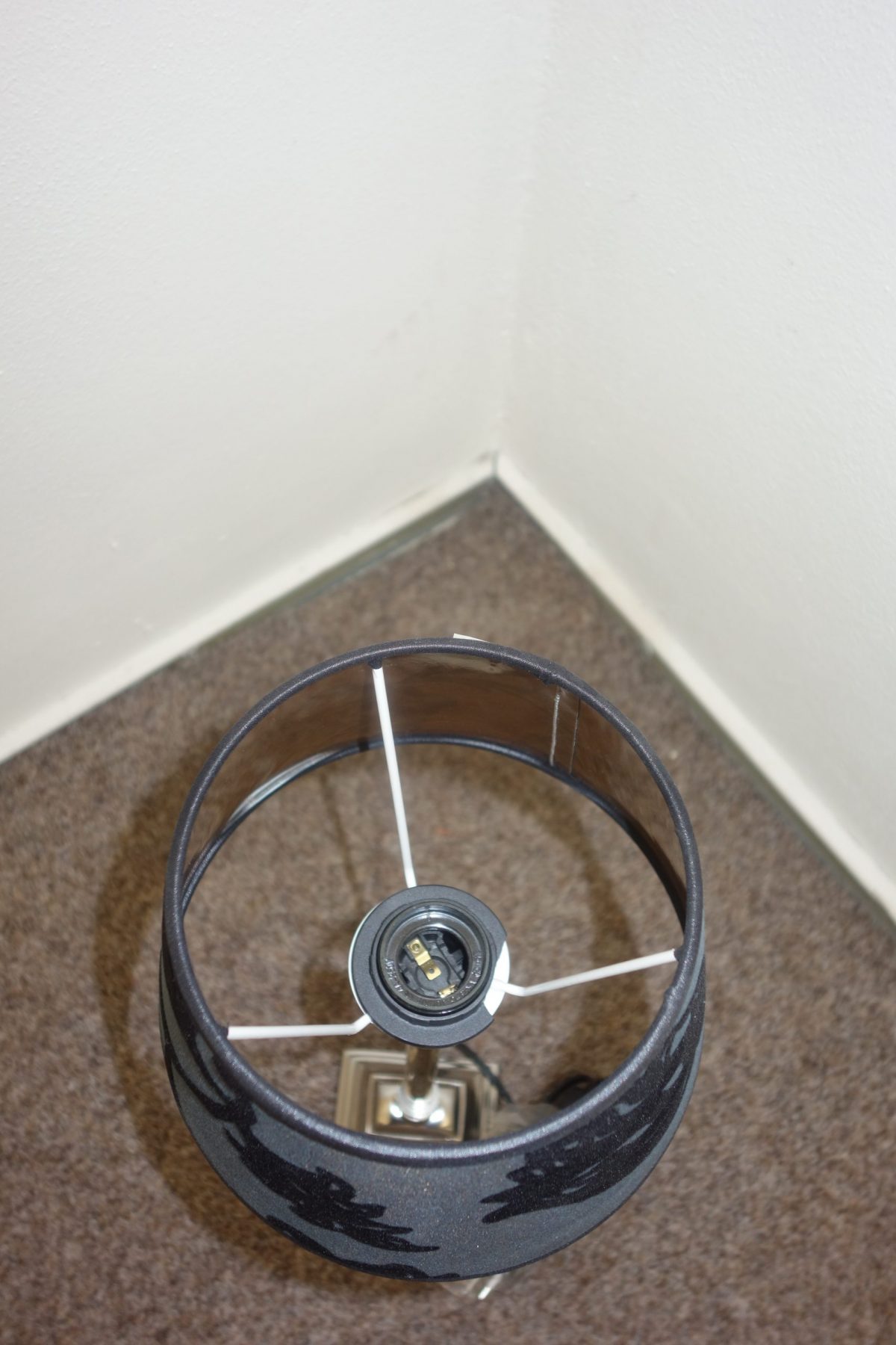 Nočná  lampa  sivo - čierna   - 52 cm – Obrázok 4