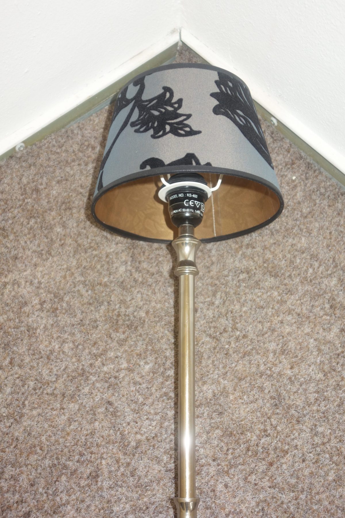 Nočná  lampa  sivo - čierna   - 52 cm – Obrázok 5