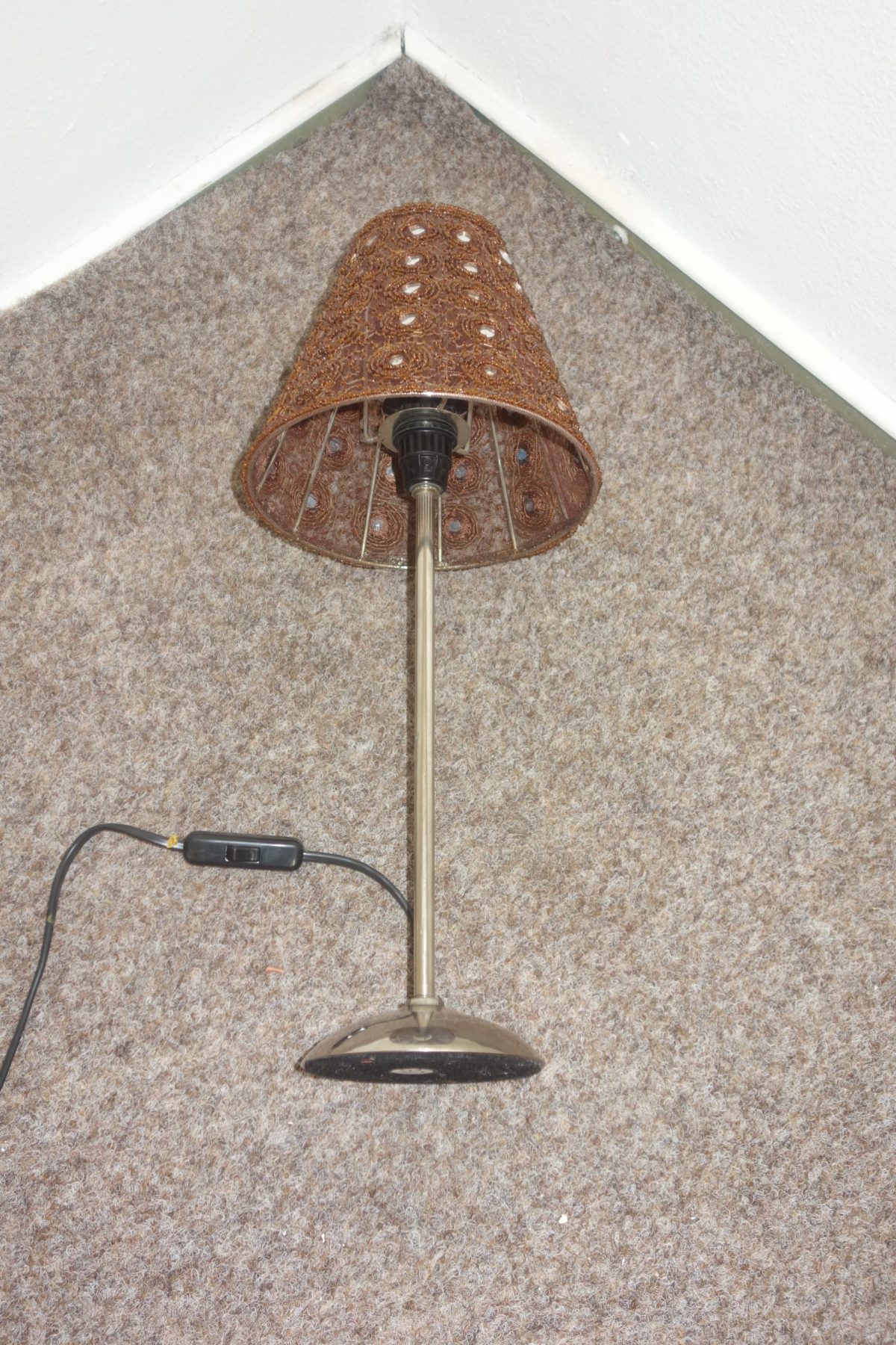 Nočná  lampa hnedá sieťovaná - 45 cm – Obrázok 6