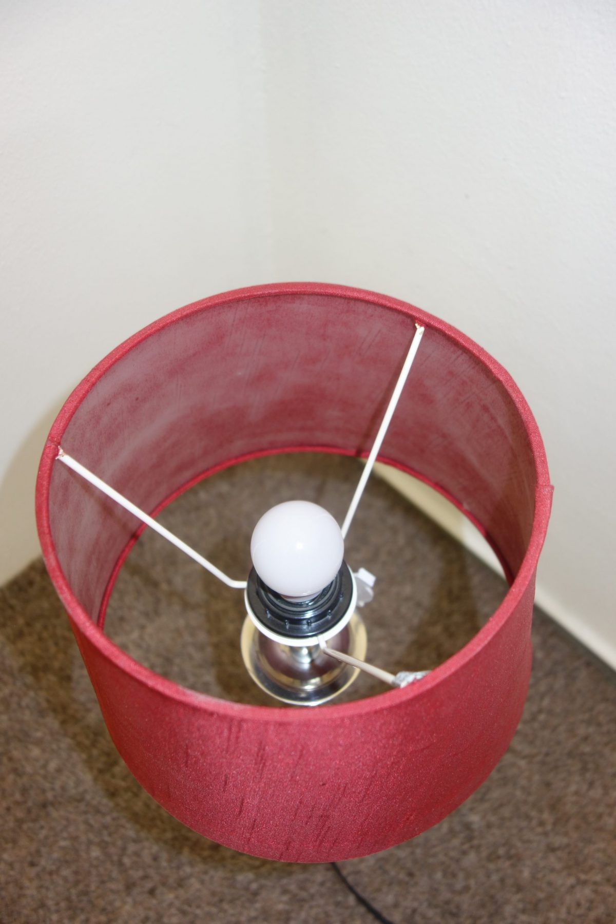 Nočná  lampa  červená - 51 cm – Obrázok 3