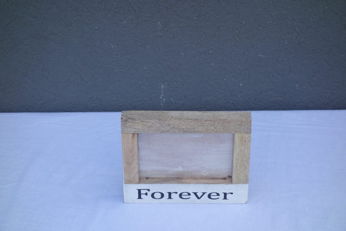 Drevený  foto  rámček  "NAVŽDY"  15  x  18,5  x  2,5  cm – Obrázok 4