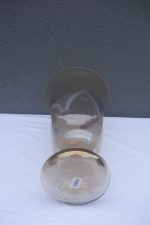 Sklenená  váza  so  zaujímavým  vzorom  s  jemným   oranžovým  nádychom – Obrázok 3