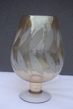 Sklenený   pohár  s  nádychom   jemnej  oranžovej   farby  "MAXI" – Obrázok 5