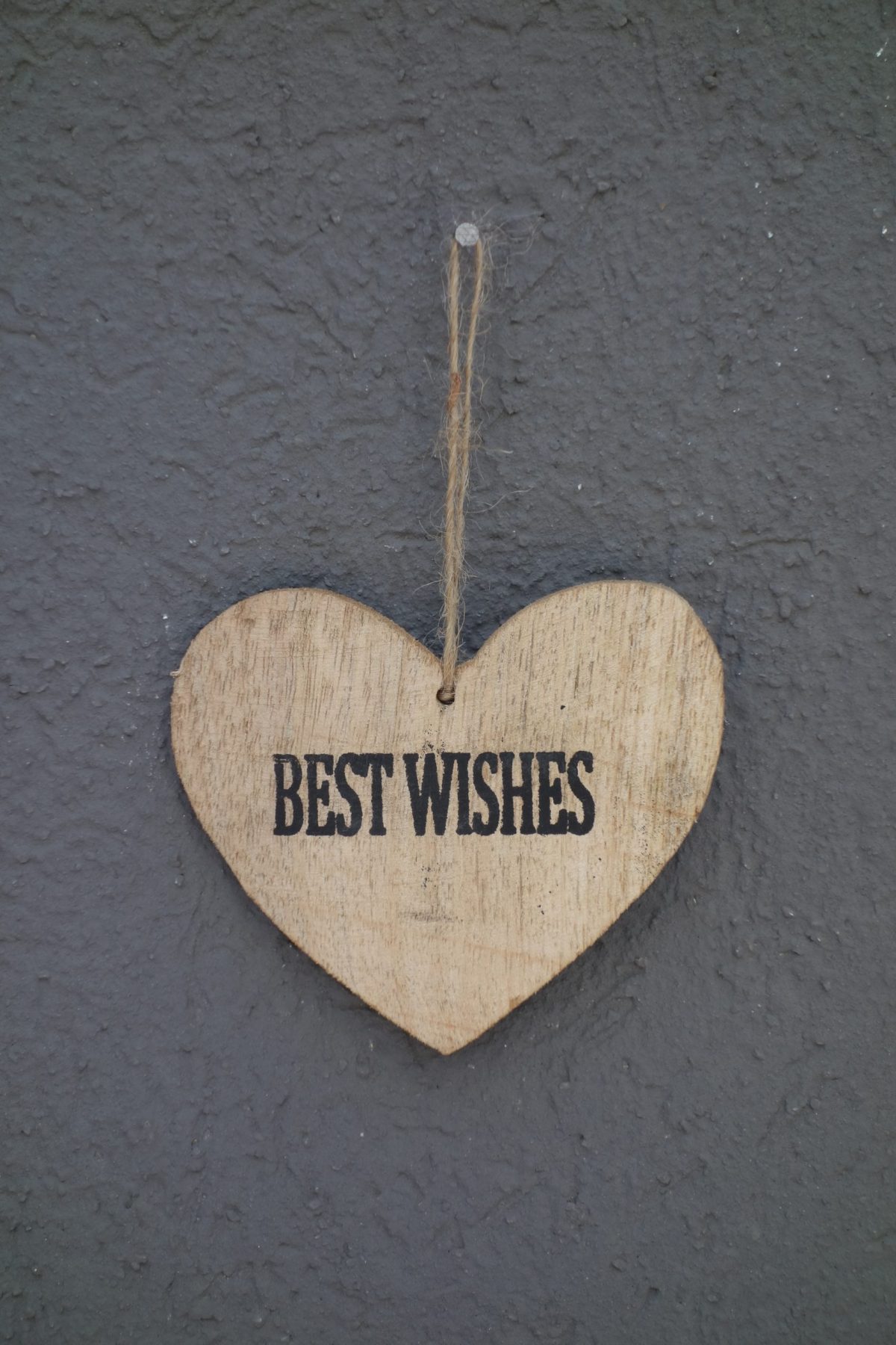 Srdiečko  drevené   svetlo   hnedé  "VŠETKO  NAJLEPŠIE" – Obrázok 2