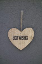 Srdiečko  drevené   svetlo   hnedé  "VŠETKO  NAJLEPŠIE" – Obrázok 2