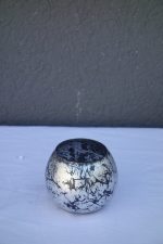 Svietnik   sklenený   s   popraskaným   dizajnom – Obrázok 2