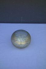 Svietnik  sklo  -   zlatý "MINI"