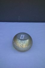 Svietnik  sklo  -   zlatý "MINI" – Obrázok 2